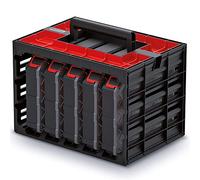 Kistenberg Boîte à outils TAGER CASE avec 5 organiseurs 415x290x290 mm Noir