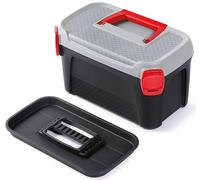 KISTENBERG SMART IML mallette a outils, 32,8 × 17,8 × 16 cm, motif diamond plate, KSML32K1