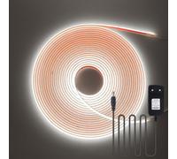 KISUFU 12V Ruban LED COB 320 LEDs/M DC Étanche IP68 Bande LED Light Strip avec Alimentation pour la intérieure et extérieure de la cuisine à la maison Décoration