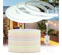 KISUFU 220V Ruban LED COB, Dimmable Flexible DIY Neon Lumineuse IP65 Étanche Bandeau Bande LED Light Strip pour DIY Chambre, Cuisine, Exterieur Maison Décoration.