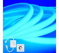KISUFU Bandeau LED COB 220V, 288 LEDs/m Dimmable Bande LED, IP65 Étanche Flexible Strip Ruban avec Variateur tactile RF 750w pour Chantier, Chambre, Bureau, Pergola, Salon.