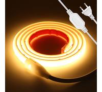KISUFU Ruban LED COB 220V, 288 LED/M IP67 Etanche Bandeau LED Néons Bande,50cm Couper, Colle double face, Super Lumineux Strip Light pour Extérieur Chambre à Coucher, Décoration de la Maison