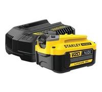 Kit 1 batterie LITHIUMION 18V 4Ah et Chargeur 2Ah Gamme V20 STANLEY Fatma SFMCB14M1QW G