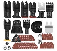 Kit 116 lames de scie oscillante multi-outils compatible Einhell Makita Dremel Parkside et autres SCIE