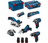 Kit 12V BOSCH BMK6-28BD3 (GSB 12V-15+GDR 12V-105+GKS 12V-26+GOP 12V-28+GSA 12V-14+GLI 12V-80+3 x 2.0Ah+GAL1230CV)