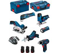 Kit 12V BOSCH BMK6-28CD3 (GSR 12V-15+GKS 12V-26+GST 12V-70+GOP 12V-28+GSA 12V-14+GLI 12V-80+3 x 2.0Ah+GAL1230CV)