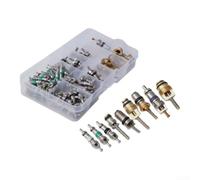 Kit 134 Pièces Noyaux Valve Climatisation Voiture R134a | 134 pièces assorties, compatibilité R134a/R12, réparation fuites, maintien pression, usage longue durée