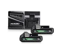 Kit 2 batteries 18V 2Ah BSL 1820M + chargeur 14,4V-18V HIKOKI UC18YFSLWFZ