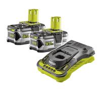 Ryobi - Pack 2 Batteries 18V One+ 5.0 Ah & Son Chargeur Rapide - RC18150-250G