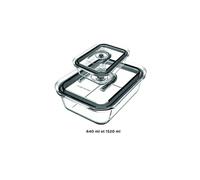 Riviera&Bar Boîtes hermétiques PSV960 Kit de 2 boîtes en verre