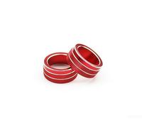 Kit 2 Cache-Boutons Climatisation Aluminium Corolla Kit 2 Cache-Boutons | Lot de 2 , couleur sportive, résistant à la décoloration, protection longue durée, design élégant