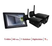 Chacon 2 caméras HD sans fil avec écran tactile IP