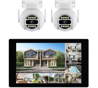 Kit motorisé LINK2HOME à 2 caméras – HD – Écran tactile 10,1 pouces – 3 MP – Vision nocturne + IP66