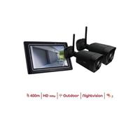 Chacon 2 caméras HD sans fil avec écran tactile IP