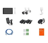 Kit 2 caméras Wi-Fi + écran NVR - LINK2HOME - 3MP, détection intelligente, écran LCD 10.1""