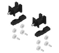Kit 2 chariots double galet rénovation LA CROISEE DS pour coulissant alu - 4535