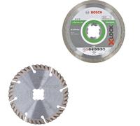 Kit 2 Disques à tronçonner diamant X-Lock : 1 pour Céramic + 1 Disque universel - Lot de 2 - BOSCH - 0615997632