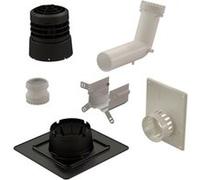 Kit 2 en 1 CHEMILUX B22p-B23p simple paroi D80 noir entrée plafond et mural - UBBINK - 184448 Noir G
