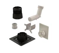 Kit 2 en 1 CHEMILUX B22p-B23p simple paroi D80 noir entrée plafond et mural - - 184448