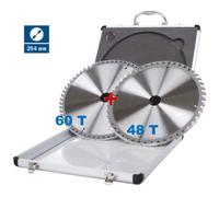 KIT 2 LAMES TCT SCHEPPACH Ø254mm POUR LES SCIE CIRCULAIRE POUR BOIS ALUMI