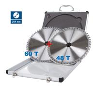 KIT 2 LAMES TCT SCHEPPACH Ø254mm POUR LES SCIE CIRCULAIRE POUR BOIS ALUMINIUM