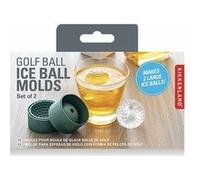 Kit 2 moules à glaçons Kikkerland CU341 Forme Balle de golf Vert Vert G