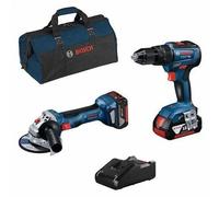KIT 2 Outils BOSCH GSR/GWS/GKS/GSA/GST + 2 x batterie 18V 4.0Ah Li-Ion - 0615990M4A