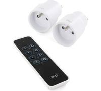 Kit 2 Prises Nano Télécommandées Chacon DiO, 2300W, On/Off, Contrôle à Distance, Compatible DiO