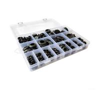 Kit 250pcs Joints Toriques Caoutchouc pour naturel Étanche Kit | Caoutchouc pour naturel pour durable, étanchéité parfaite, pour idéal électricité auto plomberie, boîte organisée