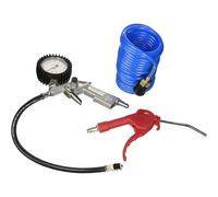 KIT 3 ACCESSOIRES PRODIF Soufflette + Poignée de gonflage + Tuyau spiral 5 m + Raccord universel - 5003