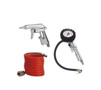 Kit 3 Accessoires : Soufflette, Manomètre Gonfleur, Tuyau de Rallonge