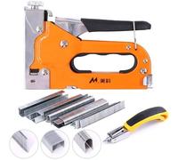 Kit 3 En 1 Pour Agrafes Avec Extracteur D'agrafes,Outil De Pistolet À Main En Acier Au Carbone Pour Tapisserie,Matériel De Fixation,Décoration,Menuiserie,Meubles,S26,Staple Gun Kit