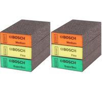 Kit 3 éponges pavé Expert 3 Grains BOSCH 2608901175 (Lot de 2)
