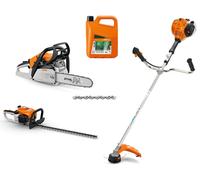 Kit 3 outils (HS 45 + MS 162 + FS 70 C-E) + carburant MotoMix 5L + chaîne tronçonneuse - STIHL