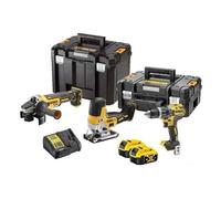 Kit 3 Outils sans fil DEWALT - DCD796, DCS335, DCG405 - 18V 5Ah Li-Ion brushless - Spécial bricolage