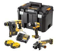 Kit 3 outils Visseuse Perforateur meuleuse 18V 5Ah Dewalt
