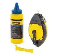 Stanley Kit cordeau traçeur Powerminder 0-47-465 30 m + poudre à tracer bleue 113 g