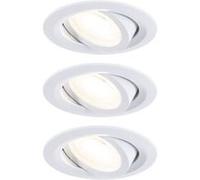 x3 Encastré LED orientable 25° - Paulmann - D.82mm - 4,6W - 460lm - 3000K - Lot de 3