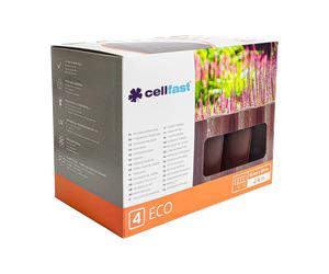 Kit 3x Cellfast bordure de jardin 4 ECO marron /3 boîtes/ (7,2 m)