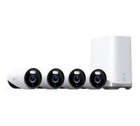 Eufy Kit caméras eufyCam E330 Pro 4 caméras 4K Enregistrement 24h/24 Stockage local 1 To Blanc