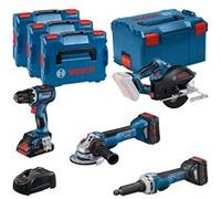 KIT 4 Outils GSR/GWS/GKM/GGS - BOSCH - avec 1 x ProCore 18V 4.0Ah + 2 x ProCore 18V 5.5Ah - chargeur - L-BOXX - 0615990N3A G