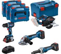 Bosch Combo Kit 4 outils 18V Professional Set Metal (GSR,GWS,GKM,G), 0615990N3A