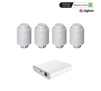 Kit 4 Têtes Thermostatiques Connectées + Passerelle ZigBee Ethernet