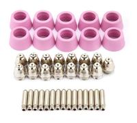 Kit 40 pièces électrodes & buses pour torche plasma AG60/SG55 - Compatible, haute précision