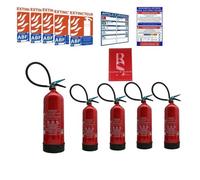 Kit 5 extincteurs a eau 6 litre nf pour erp 3 eme catégorie