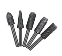 Kit 5 Lime Rotative Acier 6mm Pour Métal Kit 5 Lime Rotative | Acier allié trempé, 5 formes assorties, pour métal pour bois plastique, usage avec pour perceuse électrique