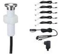Paulmann MicroPen II 93695 Système déclairage Plug&Shine; luminaires extérieur montés en saillie LED (kit de base) jeu de 5 LED 1.1 W blanc chaud argent