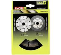 Kit 6 Disques Meuleuse RYOBI, Diamètre 115 mm, 1 Disque Diamant, 5 Disques à Tronçonner, RAK6AGD115