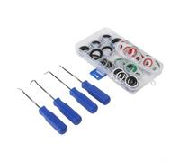 Kit 60pcs Joints Toriques Climatisation Auto Étanches | Étanchéité parfaite, résiste pour huile et , prévient fuites air et pour gaz, idéal compresseur auto