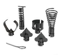 Kit 7 Débouchage Canalisation Acier Tuyau 3-6 Pouces Kit 7 Débouchage | 7 accessoires variés, acier haute résistance, tuyaux 3-6 pouces, élimine cheveux et graisse, compatible machines pro
